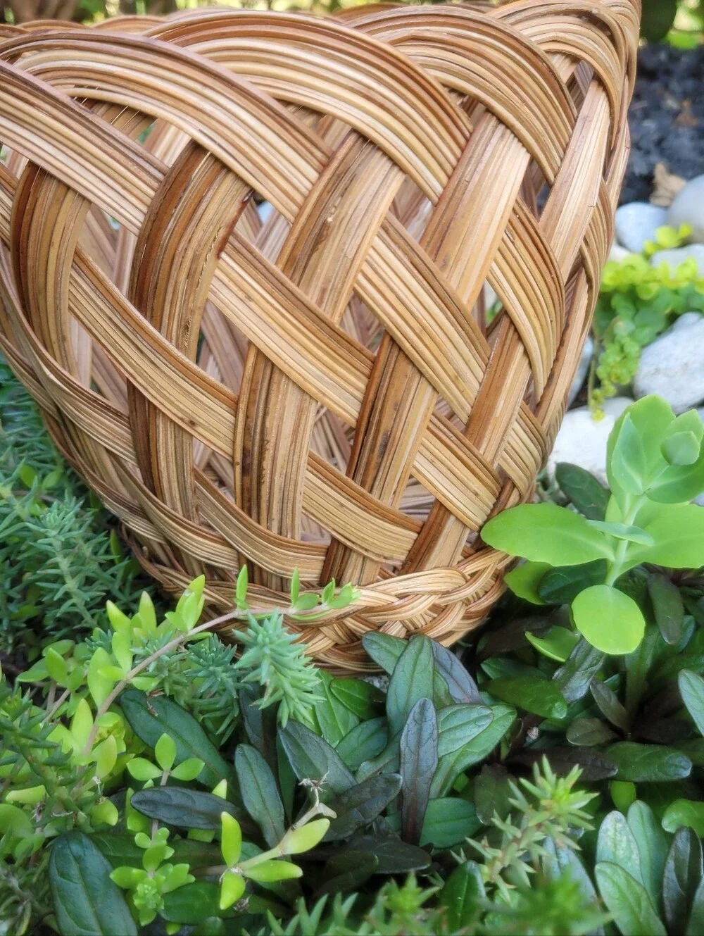 Handwoven Natural Brown Wicker Basket - Home Accents